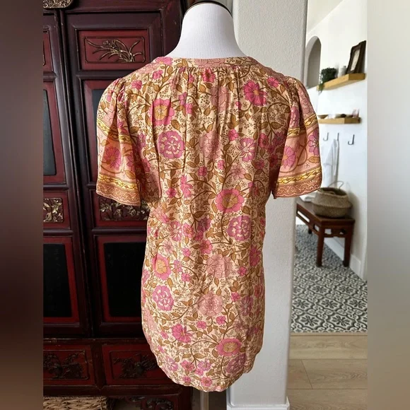 Spell Love Story Blouse in Peach Blossom Size XS NWT - Picture 4 of 8